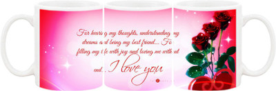 Ashvah Mug151 Ceramic Mug(350 ml), Multicolor