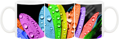 

Ashvah Mug419 Ceramic Mug(350 ml), Multicolor