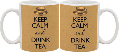 

Ashvah MUG057 Ceramic Mug(350 ml), Multicolor
