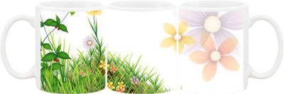 

Ashvah Mug554 Ceramic Mug(350 ml), Multicolor