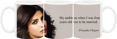 

Ashvah Mug532 Ceramic Mug(350 ml), Multicolor