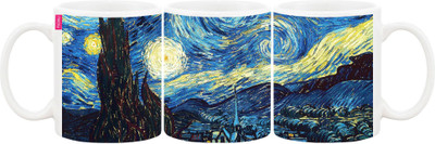 

Ashvah MUG086 Ceramic Mug(350 ml), Multicolor