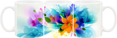 

Ashvah Mug435 Ceramic Mug(350 ml), Multicolor