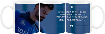 

Ashvah Mug438 Ceramic Mug(350 ml), Multicolor