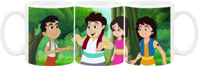 

Ashvah Mug651 Ceramic Mug(350 ml), Multicolor