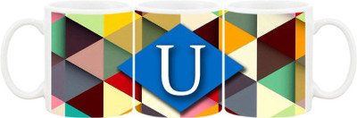 

Ashvah Mug351 Ceramic Mug(350 ml), Multicolor