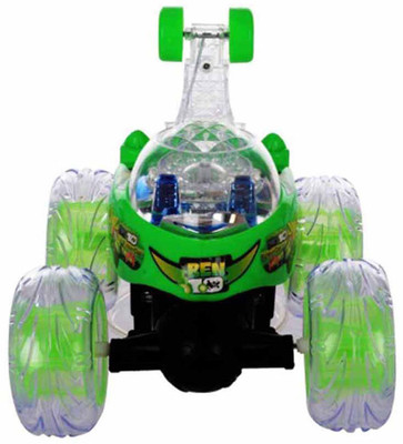 

Shanti Enterprises Ben 10 R/C Stunt Car With LED Light(Green)