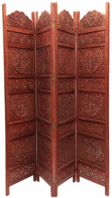 

Onlineshoppee Solid Wood Decorative Screen Partition(Free Standing, Finish Color - Brown)