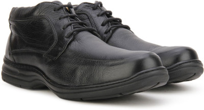 

Pavers England Genuine Leather Slip On For Men(Black