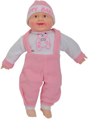 

HALO NATION Laughing Baby Stuffed Doll 42 CM Plush Soft Toys - Kids Best Friend (Pink) - 42 cm(Pink)