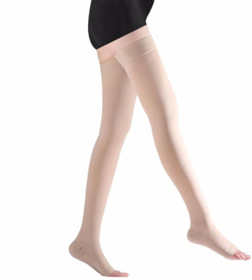 

VibeX ™ Ultra Soft Microfiber Unisex Medical Compression Above Stockings Knee, Calf & Thigh Support (XL, Beige)