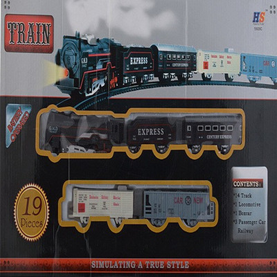 

Firstep Battery Operated Train Full Set(Red//Black)