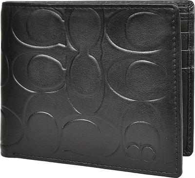 

Amicraft Men Black Genuine Leather Wallet(6 Card Slots)