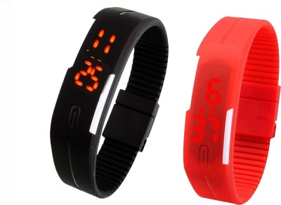 Shanti Enterprises Combo Black and Red Digital LED Watch Watch  - For Boys & Girls   Watches  (Shanti Enterprises)