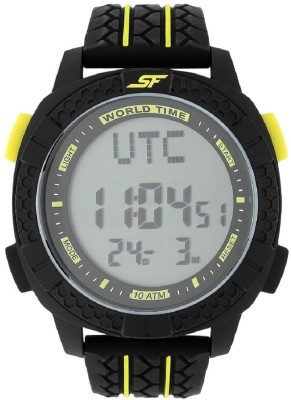 SF by sonata Carbon II Series Black Strap Unisex Digital Watch-NF77058PP01JK Digital Watch  - For Boys & Girls   Watches  (SF)