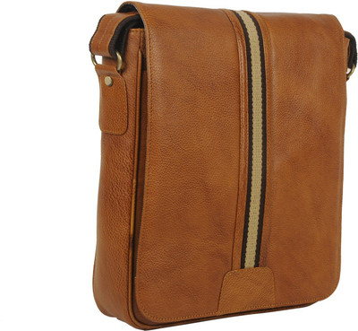

Leather Bags & More... LBM_MSG000320 Messenger Bag(Brown, 6 L)