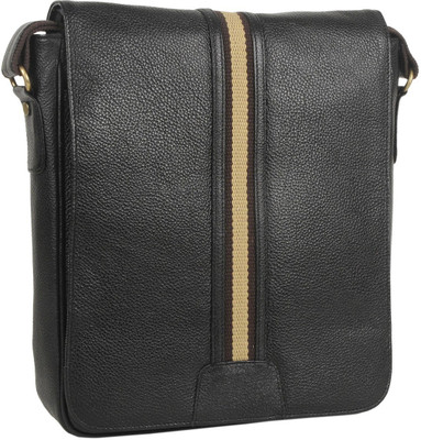 

Leather Bags & More... LBM_MSG000319 Messenger Bag(Black, 6 L)