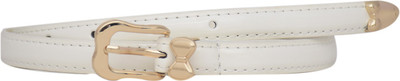

Sri Women Casual White Artificial Leather Belt