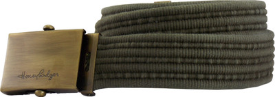 

Honey Badger Men & Women Casual Green Canvas Belt, Military green