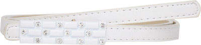 

Sri Women Casual White Artificial Leather Belt