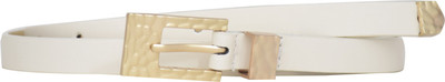 

Sri Women Casual White Artificial Leather Belt