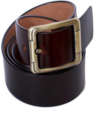 

madley Men Brown Genuine Leather Belt