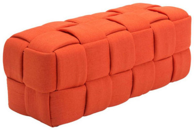 

Black Square Engineered Wood 2 Seater(Finish Color - Orange)