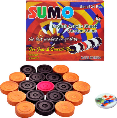 

STC WOODEN CARROM COINS Board Game