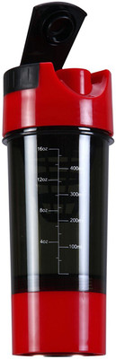 

Myspoga Shaker Bottle Black/Red 500 ml Shaker(Pack of 1, Black, Red)