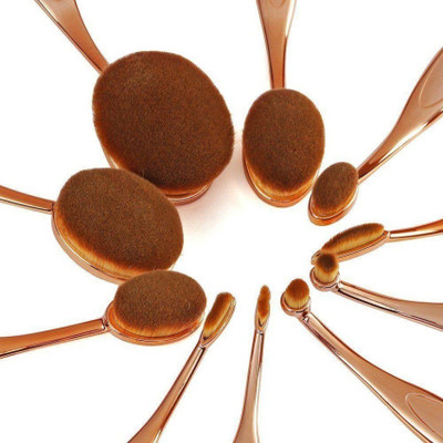 

VibeX ™ MULTIPURPOSE Makeup Brush Kit Professional Level(Pack of 10)