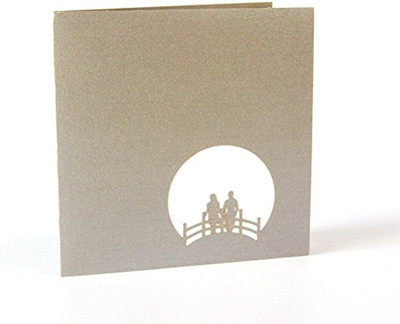

Indifashion Moon Bridge Valentine's Day Greeting Card(Brown, Pack of 1)