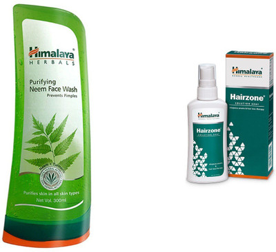 

Himalaya HERBAL PURIFYING NEEM FACE WASH 300 ML WITH HAIRZONE 60 ML(Set of)
