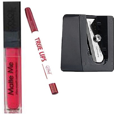 

Blushia Matte Me Liquid Lipstick+ 1 Lippencil+ 1 Sharpner(Set of 3)