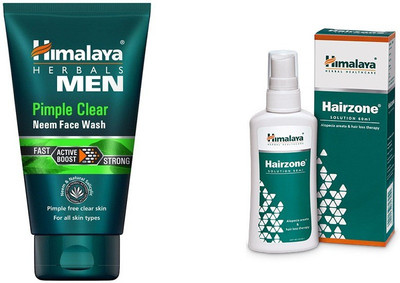 

Himalaya MEN Pimple Clear Neem Face Wash with hair zone 60 ml(Set of)