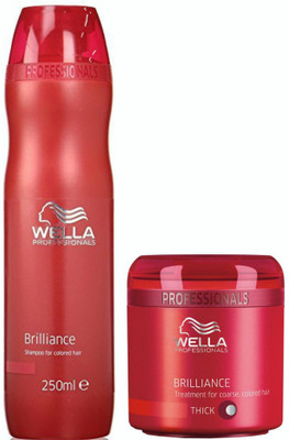

Wella Professionals Brilliance Shampoo & Treatment Mask combo(Set of 2)
