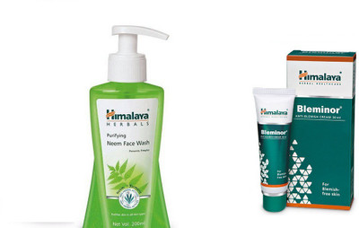 

Himalaya herbal neem face wash 200 ml with bleminor(Set of)