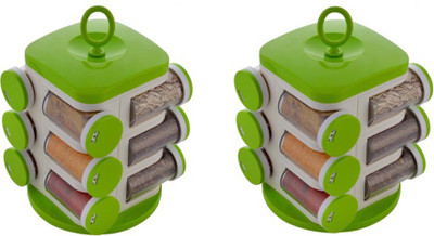 

TR - 12 dozen Plastic Spice Container(Pack of 2, Multicolor)