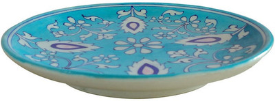 

Shilpbazaar Awesome Pottery Decorative Platter(Blue)