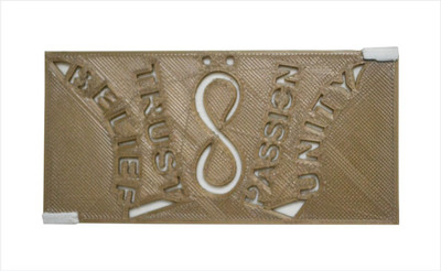 

3idea 1 Compartments Plastic Business Card Holder(White, Brown)