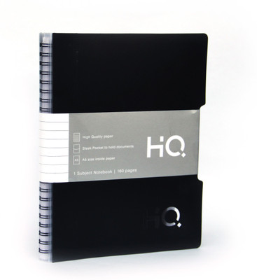 

Navneet A5 Note Pad(HQ Five Subject Book (14.8cm x 21cm) – A5 Size – 300 pages, Black)