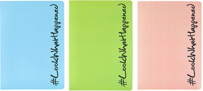 LOOK WHAT HAPPENED A5 Diary(Look What happened #LWHBGP Diary, Multicolor, Pack of 3)
