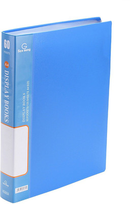 

Sea Song Polypropylene A4 Display Presentation Book with 60 Pockets / 120 Pages Capacity(Set Of 1, Blue)