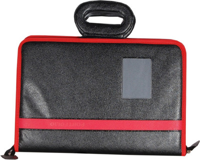 

MagPie Faux Leather Multiple Strips File Folder with Adjustable Handle.(Set Of 1, Multicolor)