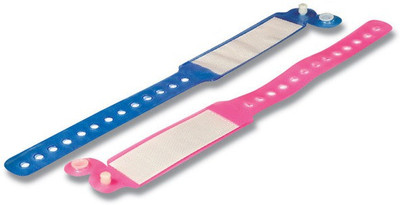 SM Patient Identification Band for Adult Pack of 100 PCS Fitness Band Blue, Pink, Pack of 100 SM Fitness Bands