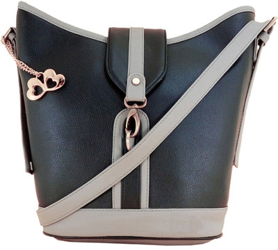 

Anglopanglo Hand-held Bag(Black, Grey)