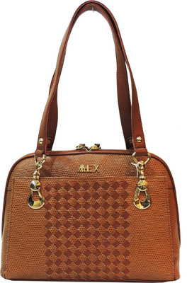 

Mex Hand-held Bag(Brown, Tan)