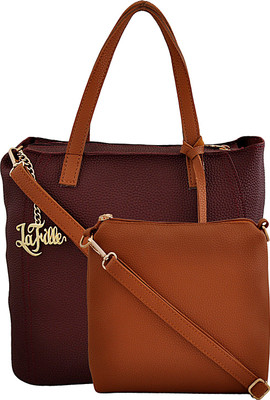 

Lafille Hand-held Bag(Maroon)