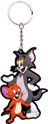Spot Dealz SDL476 Dual Tom and Jerry Rubber key chain Key Chain
