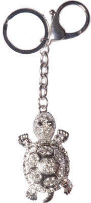 

Oyedeal Studded Stone Tortoise Locking Key Chain(Silver)