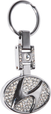 

Oyedeal Jewel Car Logo Hyundai Key Chain(Silver)
